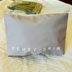 Fenty Beauty Purple Lavender Logo Large Makeup Bag Cosmetic Case